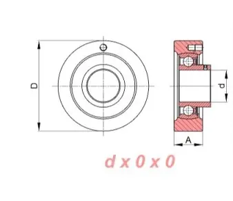Bezpieczna płatność Zespół z oprawą żeliwną USC205 SNR
